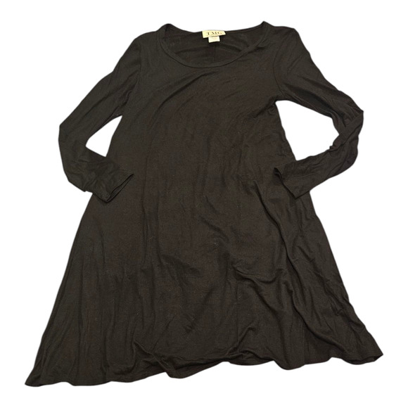 TMG Large Long Sleeve Black Mini Dress - Picture 1 of 7